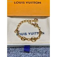 Louis Vuitton新款飾品 路易威登Monogram花朵手鏈 LV粗鏈條鏤空花朵手鏈  zglv2237