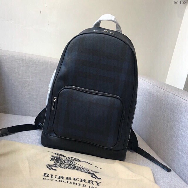 Burberry專櫃新款雙肩包 巴寶莉London格紋男士必入款雙肩包  db1138