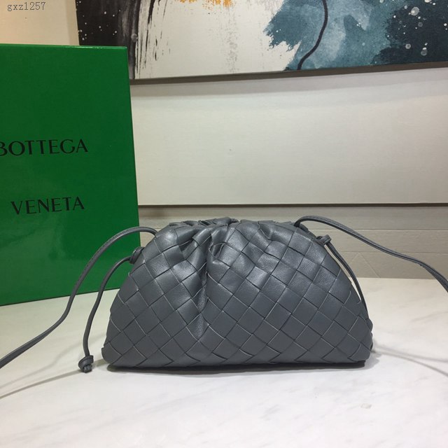 Bottega veneta高端女包 98061 寶緹嘉升級版小號編織雲朵包 BV經典款純手工編織羔羊皮女包  gxz1257
