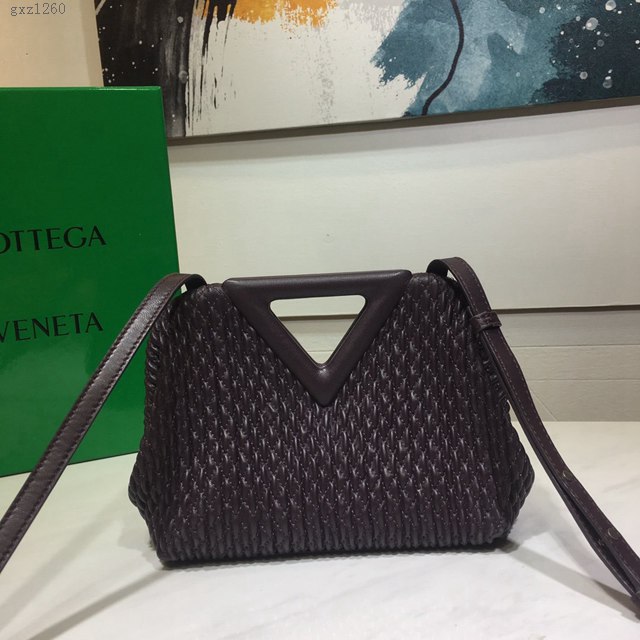 Bottega veneta高端女包 8546B BV寶緹嘉2021包包最新triangle倒三角手提單肩斜挎包三角包  gxz1260