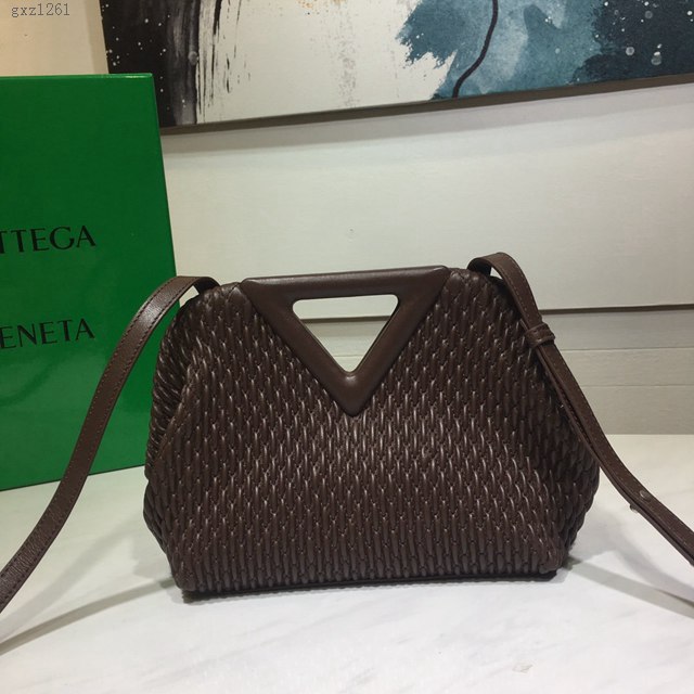 Bottega veneta高端女包 8546B BV寶緹嘉2021包包最新triangle倒三角手提單肩斜挎包三角包  gxz1261