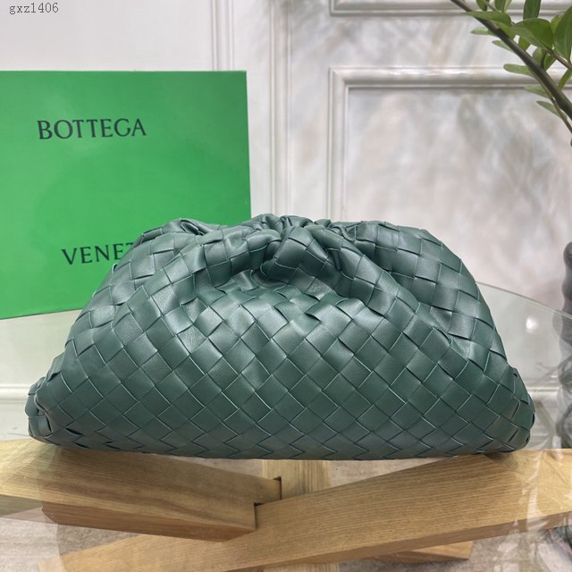 Bottega veneta高端女包 98062寬編織 寶緹嘉純手工編織羔羊皮女包 BV經典款大號編織雲朵包  gxz1406