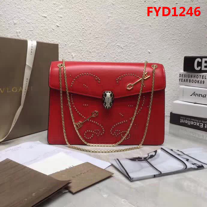 BVLGARI寶格麗 專櫃新品 Serpenti Forever系列 雙層蛇頭包 鏈條單肩斜挎包 B285887 FYD1246