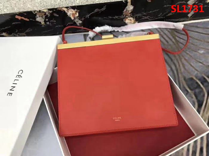 CELINE賽琳原單 CLAS MINI迷你光滑小牛皮手袋 可斜挎肩背 SL1731