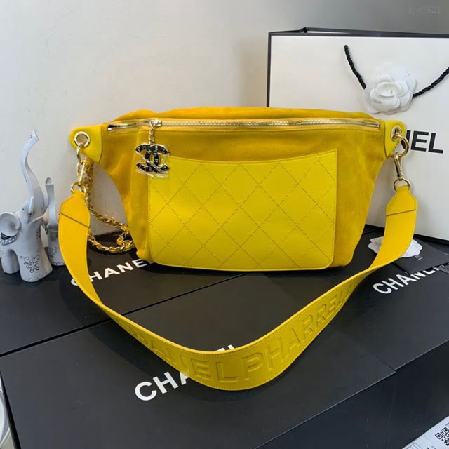 Chanel女包 2019新款 Chanel x Pharrell菲董聯名限量 香奈兒小豬羅志祥腰包  djc3821