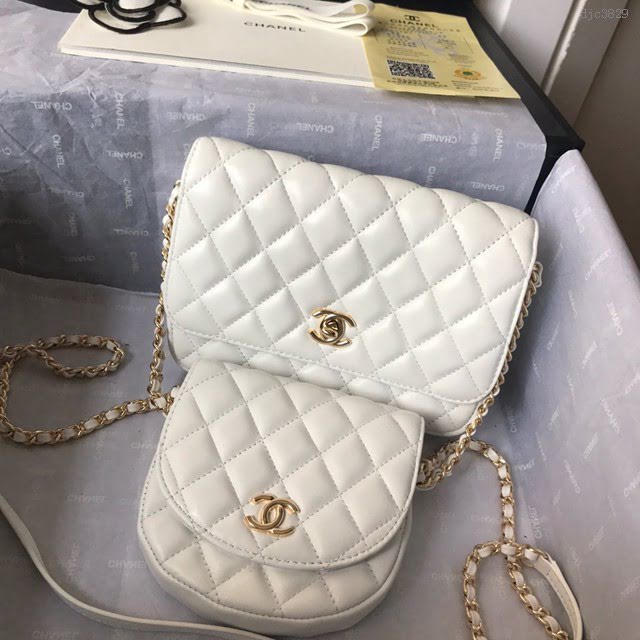 Chanel女包 香奈兒新款羊皮包 Chanel春夏雙子包  Chanel鏈條斜挎女包  djc3829