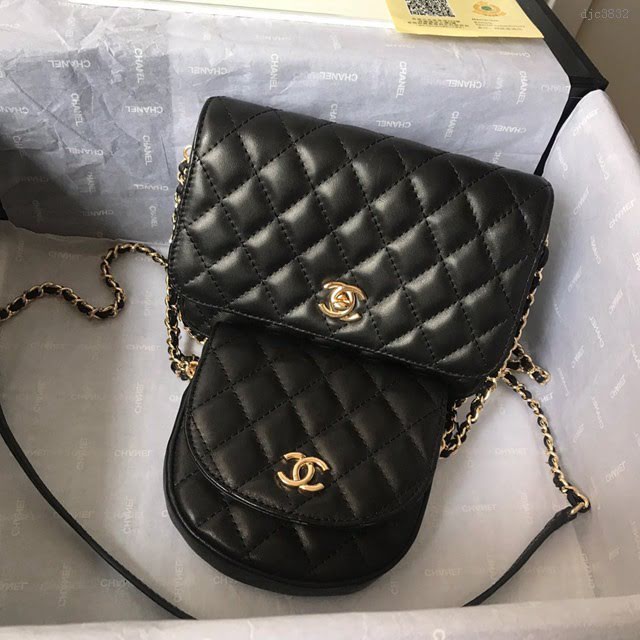 Chanel女包 香奈兒新款羊皮包 Chanel春夏雙子包  Chanel鏈條斜挎女包  djc3832