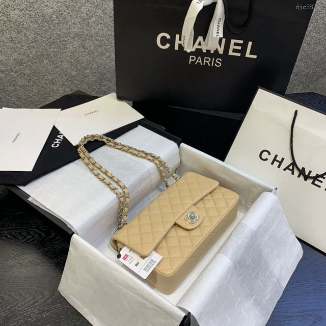 Chanel女包 01112 香奈兒經典CF款 頂級複刻手工制 Chanel鏈條單肩斜挎女包  djc3872