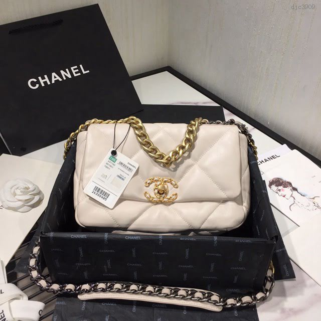 Chanel女包 Chanel秋冬19Bag 小香迷菱格紋 Chanel口蓋包 Chanel鏈條包手拎斜挎包  djc3909