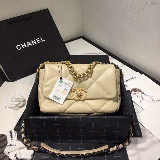 Chanel女包 Chanel秋冬19Bag 小香迷菱格紋 Chanel口蓋包 Chanel鏈條包手拎斜挎包  djc3911