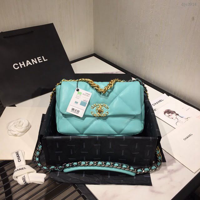 Chanel女包 Chanel秋冬19Bag 小香迷菱格紋 Chanel口蓋包 Chanel鏈條包手拎斜挎包  djc3914