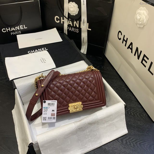 Chanel女包 67086# Chanel百年經典辣媽款 羊皮系列 最頂級複刻手工製作 Chanel鏈條單肩斜挎包  djc3969