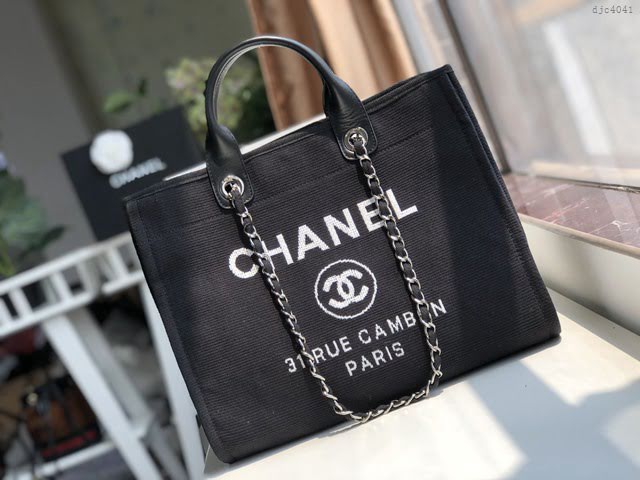Chanel女包 66941 香奈兒經典款沙灘包 Chanel帆布購物袋  djc4041
