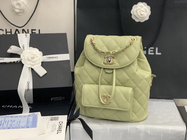 Chanel女包 香奈兒專櫃最新款球紋魚子醬牛皮後背包 Chanel雙肩背包 AS1371  djc4200