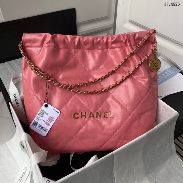 Chanel專櫃2022S春夏火爆22 bag購物袋AS3261 香奈兒22 bag鏈條休閒手袋女包 djc4823