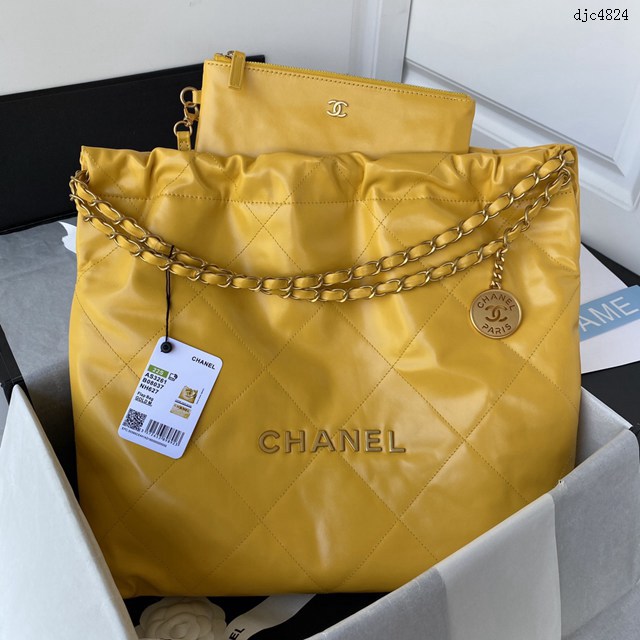 Chanel專櫃2022S春夏火爆22 bag購物袋AS3261 香奈兒22 bag鏈條休閒手袋女包 djc4824