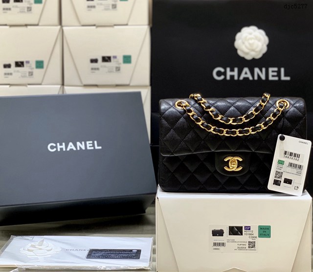 Chanel專櫃爆款1113原廠小球紋口蓋包 香奈兒純原廠CF23小號經典款鏈條包 djc5277