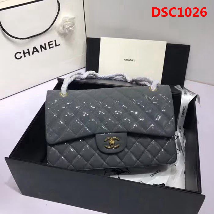 香奈兒CHANEL 升級版A1113全新經典金銀鏈條單肩斜挎包 DSC1026