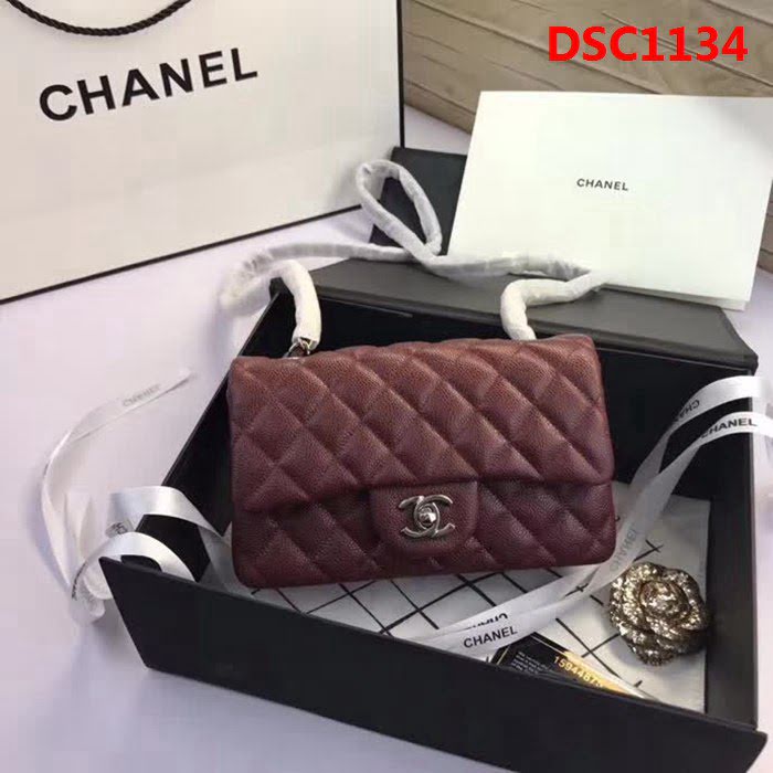 香奈兒CHANEL升級版A1116 進口小羊皮金銀鏈條斜背包 DSC1134