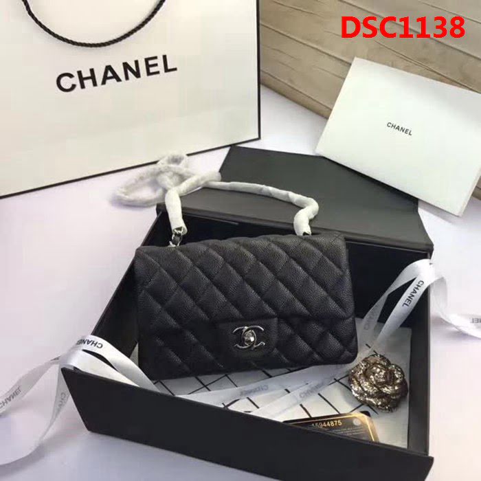 香奈兒CHANEL升級版A1116 進口小羊皮金銀鏈條斜背包 DSC1138