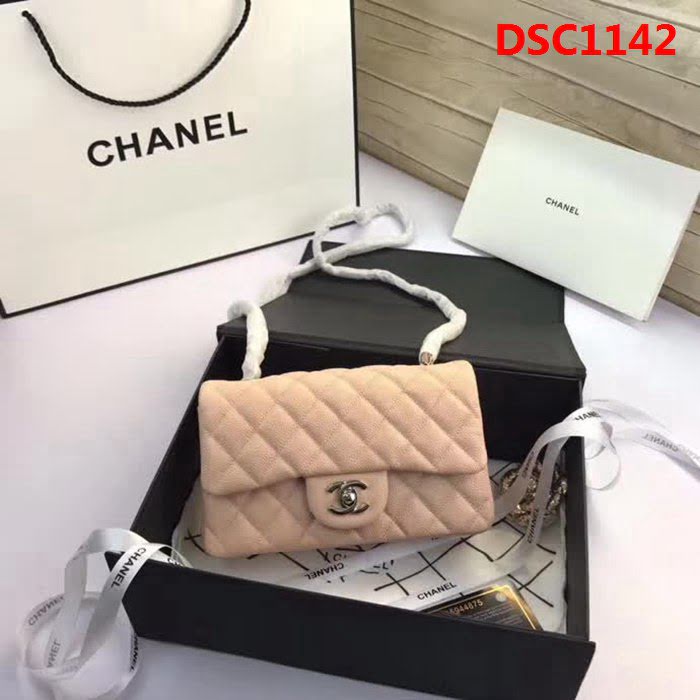 香奈兒CHANEL升級版A1116 進口小羊皮金銀鏈條斜背包 DSC1142