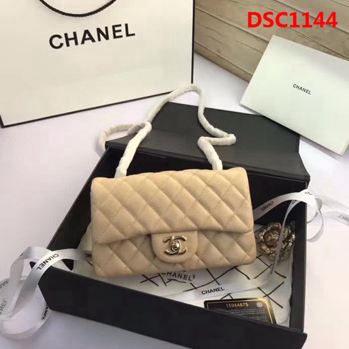 香奈兒CHANEL升級版A1116 進口小羊皮金銀鏈條斜背包 DSC1144