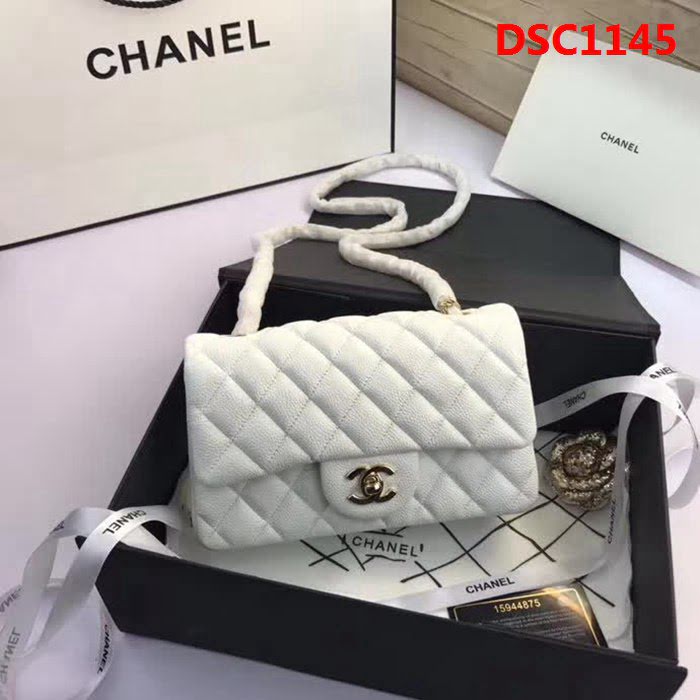 香奈兒CHANEL升級版A1116 進口小羊皮金銀鏈條斜背包 DSC1145