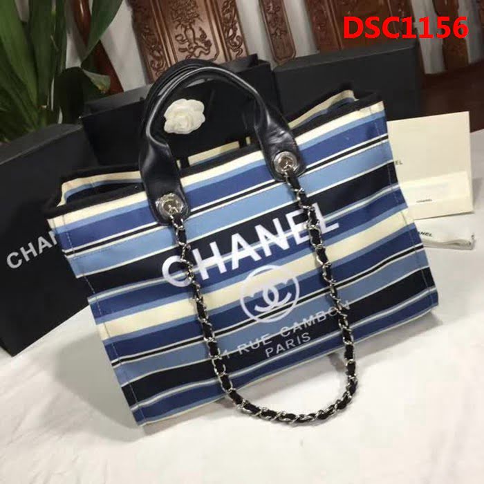 香奈兒CHANEL 66941 2018最新款大號沙灘牛仔帆布包 經典旅遊購物袋系列專櫃爆款DSC1156