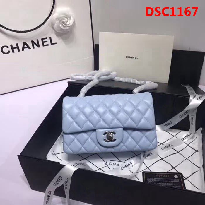 香奈兒CHANEL 升級版A1116進口小羊皮全新經典金銀鏈條肩背斜挎包 DSC1167