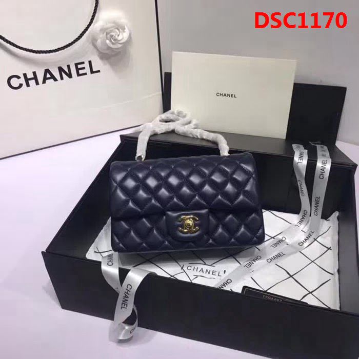 香奈兒CHANEL 升級版A1116進口小羊皮全新經典金銀鏈條肩背斜挎包 DSC1170