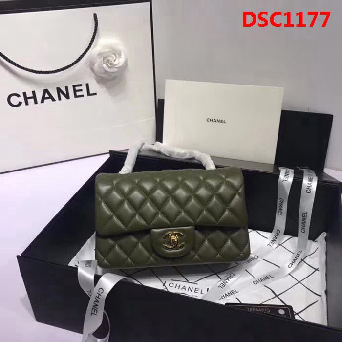 香奈兒CHANEL 升級版A1116進口小羊皮全新經典金銀鏈條肩背斜挎包 DSC1177