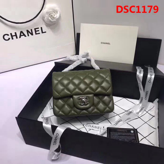 香奈兒CHANEL 升級版A1115進口小羊皮全新經典金銀鏈肩背斜挎包 DSC1179