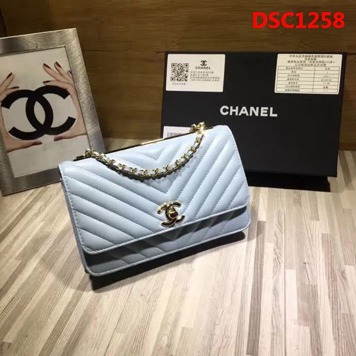 香奈兒CHANEL V982新款新顏色專櫃品質羊皮鏈條小包 DSC1258