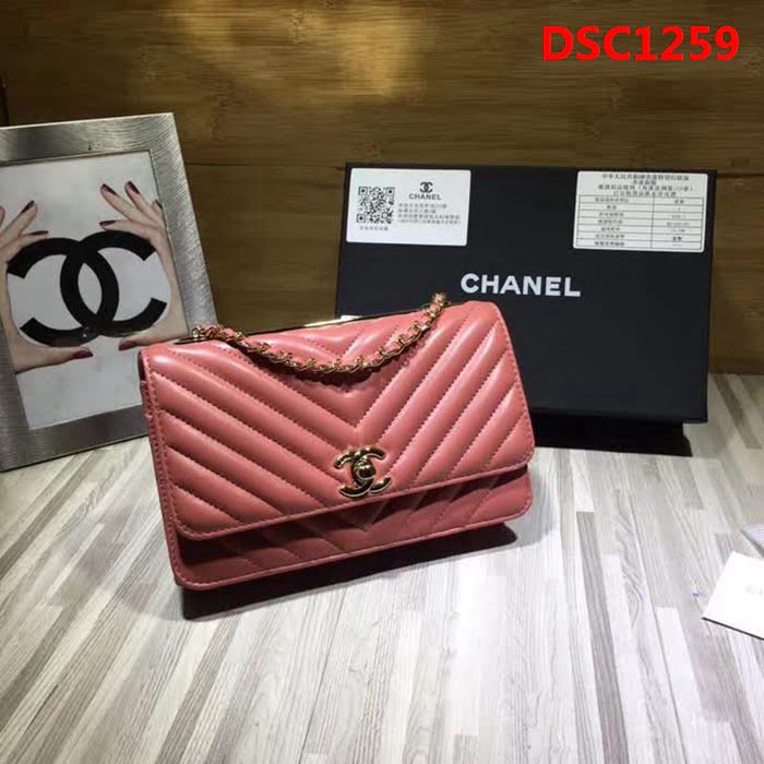 香奈兒CHANEL V982新款新顏色專櫃品質羊皮鏈條小包 DSC1259