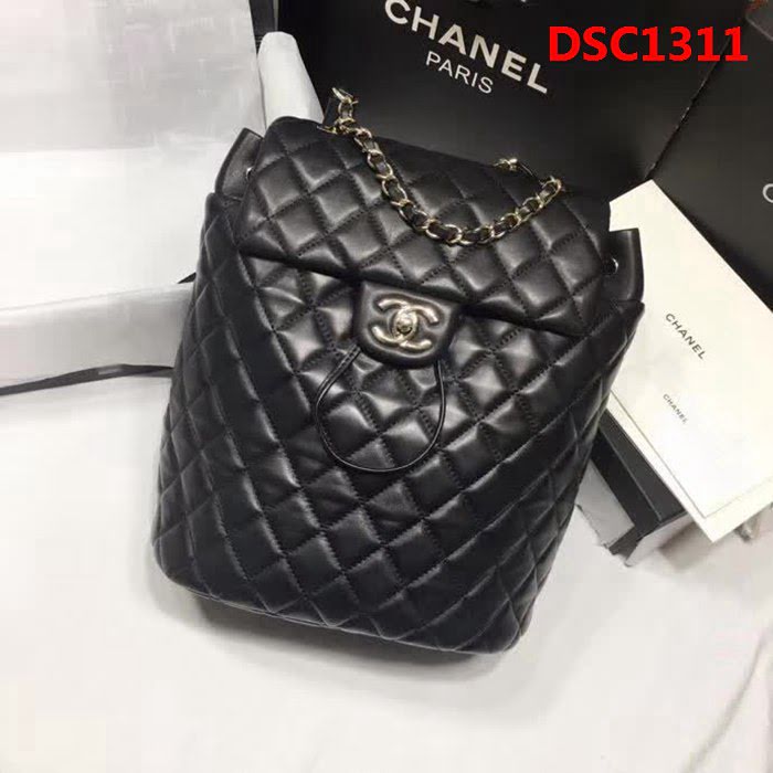 香奈兒CHANEL 中號91121Backpack全羊皮製作雙肩背包 DSC1311