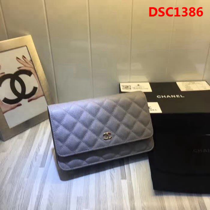 香奈兒CHANEL 007原版球紋WOC單肩斜跨鏈條小包 可作為手包 DSC1386