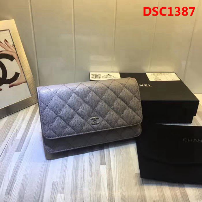 香奈兒CHANEL 007原版球紋WOC單肩斜跨鏈條小包 可作為手包 DSC1387