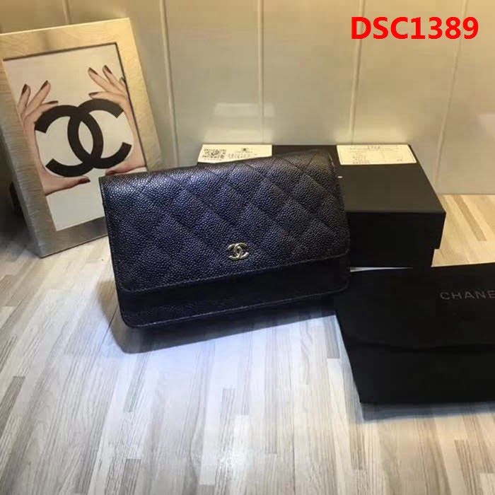 香奈兒CHANEL 007原版球紋WOC單肩斜跨鏈條小包 可作為手包 DSC1389