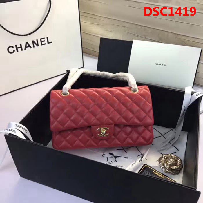 香奈兒CHANEL 原單精品升級版A1112進口小羊皮 金銀鏈條單肩斜挎包 DSC1419