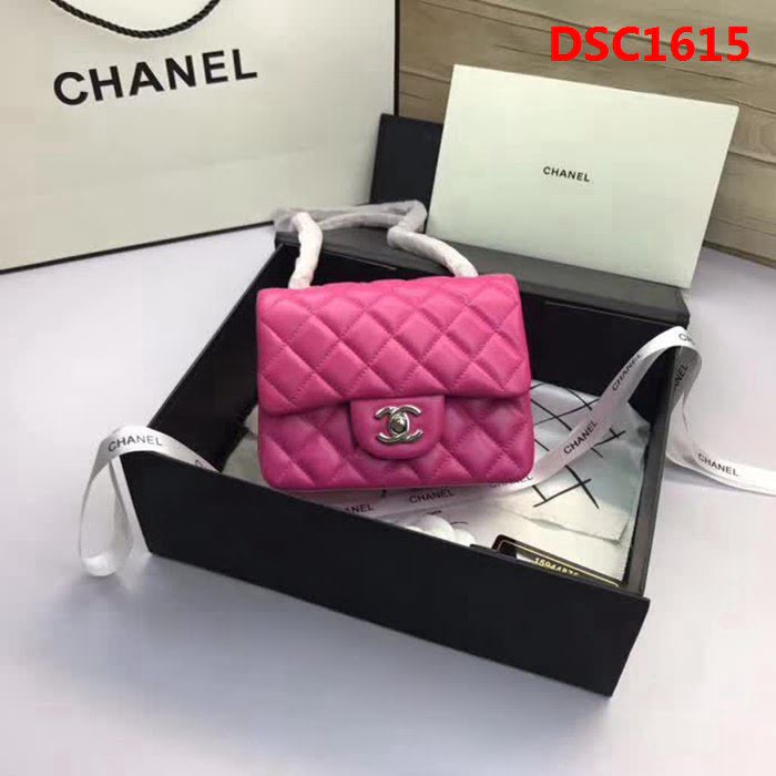 香奈兒CHANEL 升級版A1115進口小羊皮金銀鏈條單肩斜挎包 DSC1615