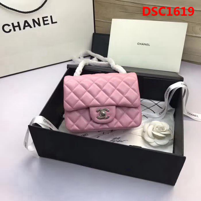 香奈兒CHANEL 升級版A1115進口小羊皮金銀鏈條單肩斜挎包 DSC1619