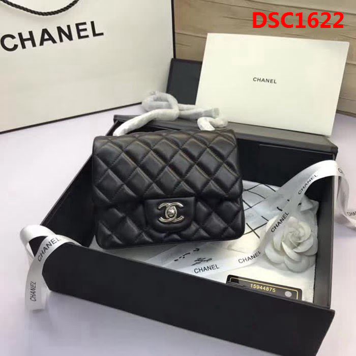 香奈兒CHANEL 升級版A1115進口小羊皮金銀鏈條單肩斜挎包 DSC1622