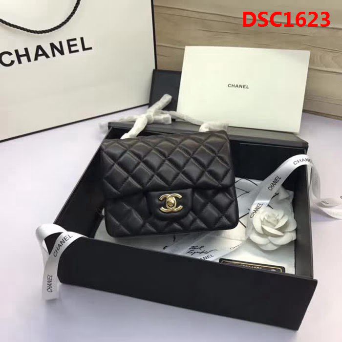 香奈兒CHANEL 升級版A1115進口小羊皮金銀鏈條單肩斜挎包 DSC1623