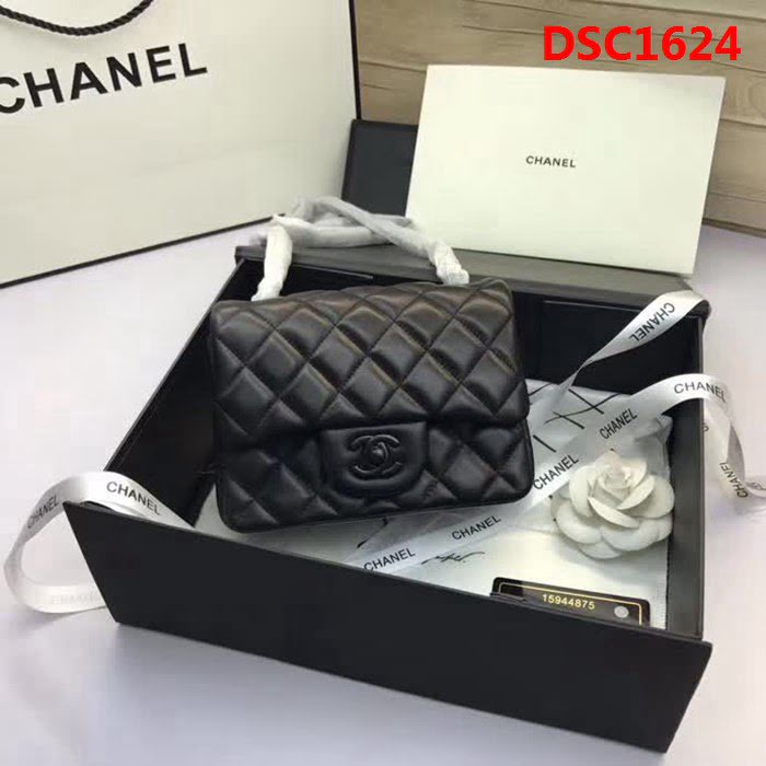 香奈兒CHANEL 升級版A1115進口小羊皮金銀鏈條單肩斜挎包 DSC1624