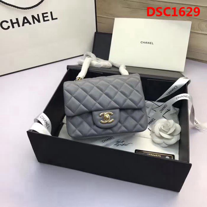 香奈兒CHANEL 升級版A1115進口小羊皮金銀鏈條單肩斜挎包 DSC1629