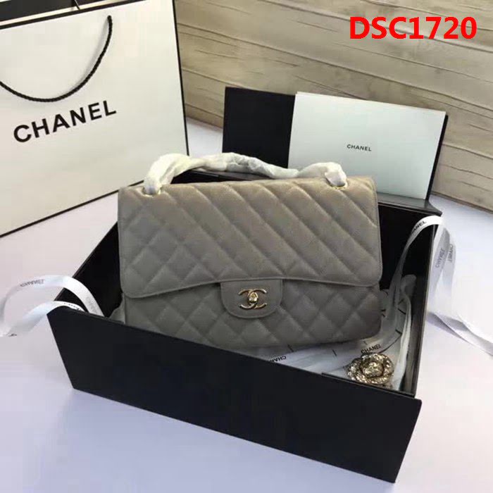 香奈兒CHANEL 升級版A1113全新經典小羊皮金銀鏈條單肩斜挎包 DSC1720