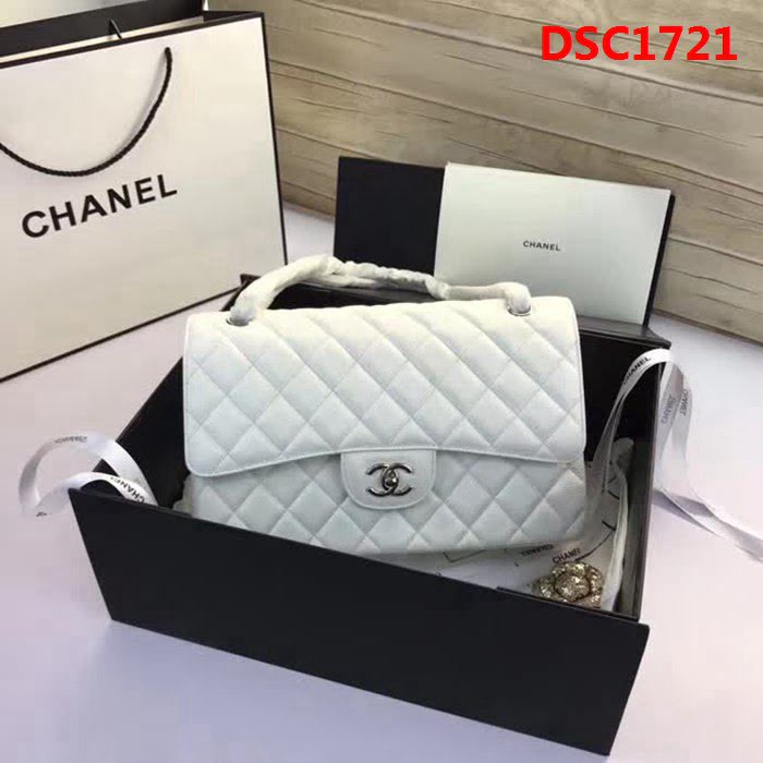 香奈兒CHANEL 升級版A1113全新經典小羊皮金銀鏈條單肩斜挎包 DSC1721