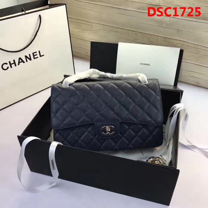 香奈兒CHANEL 升級版A1113全新經典小羊皮金銀鏈條單肩斜挎包 DSC1725