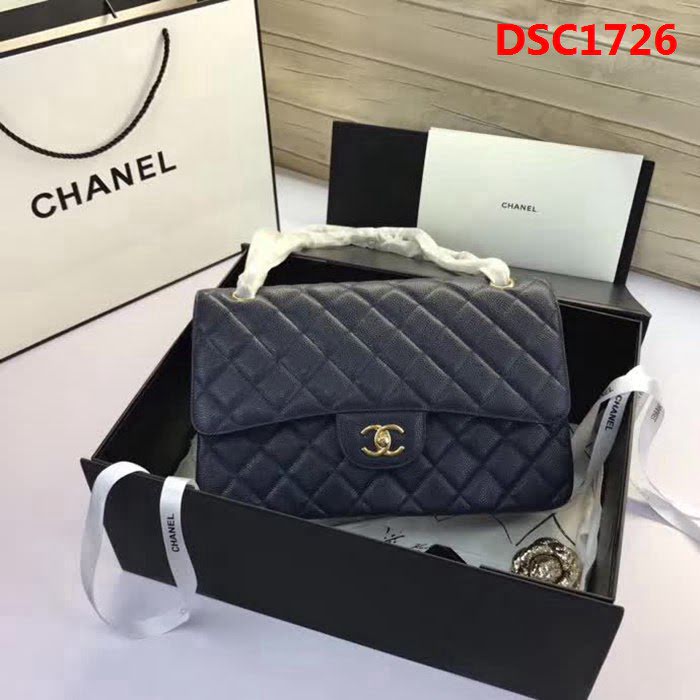 香奈兒CHANEL 升級版A1113全新經典小羊皮金銀鏈條單肩斜挎包 DSC1726