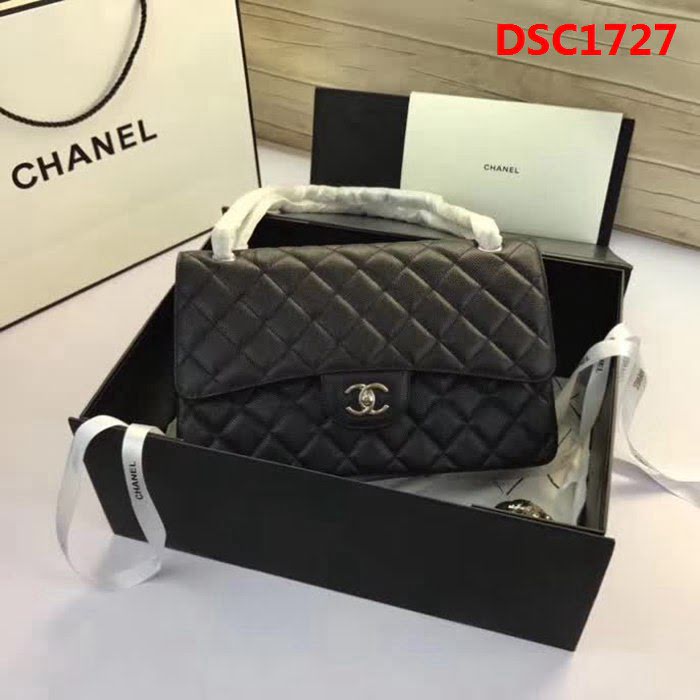 香奈兒CHANEL 升級版A1113全新經典小羊皮金銀鏈條單肩斜挎包 DSC1727